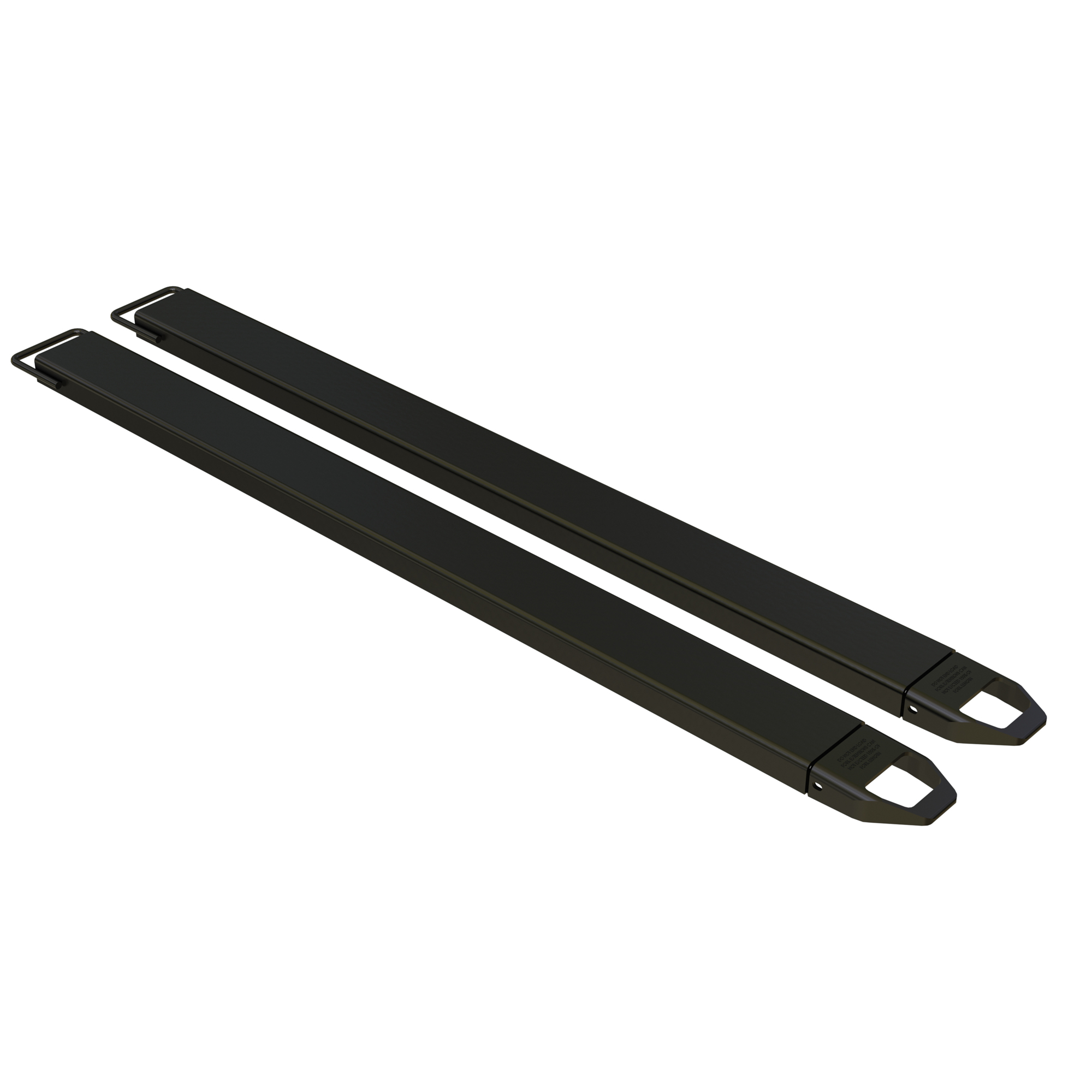Vestil Fork Extensions - 5in. x 84in., 4000-Lb. Capacity, Steel, Black, Model# FE-5-84-BK